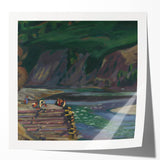 Expressionism Wall Art - River Scene in Dolný Kubín Landscape