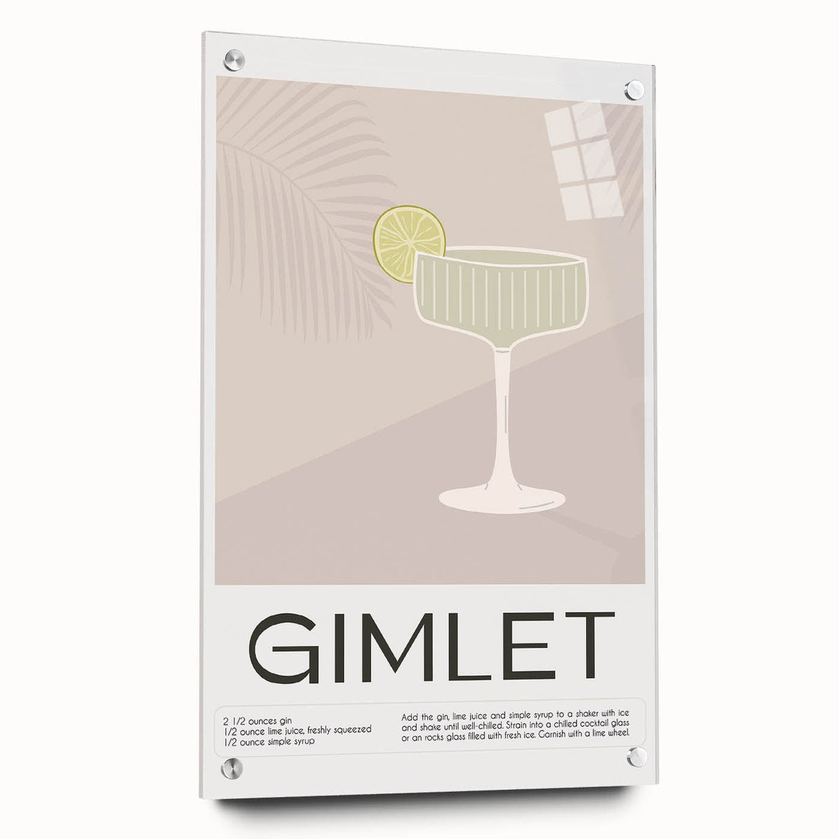 Large abstract wall art on acrylic glass depicting vibrant food and drink imagery, suitable for dining room decor.