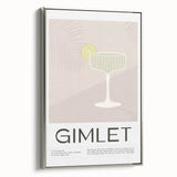 Framed canvas featuring a vintage poster of landscape art, with colorful elements on a black background.