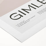 Art deco poster featuring a stylized martini glass, vibrant red and gold tones on rolled canvas.