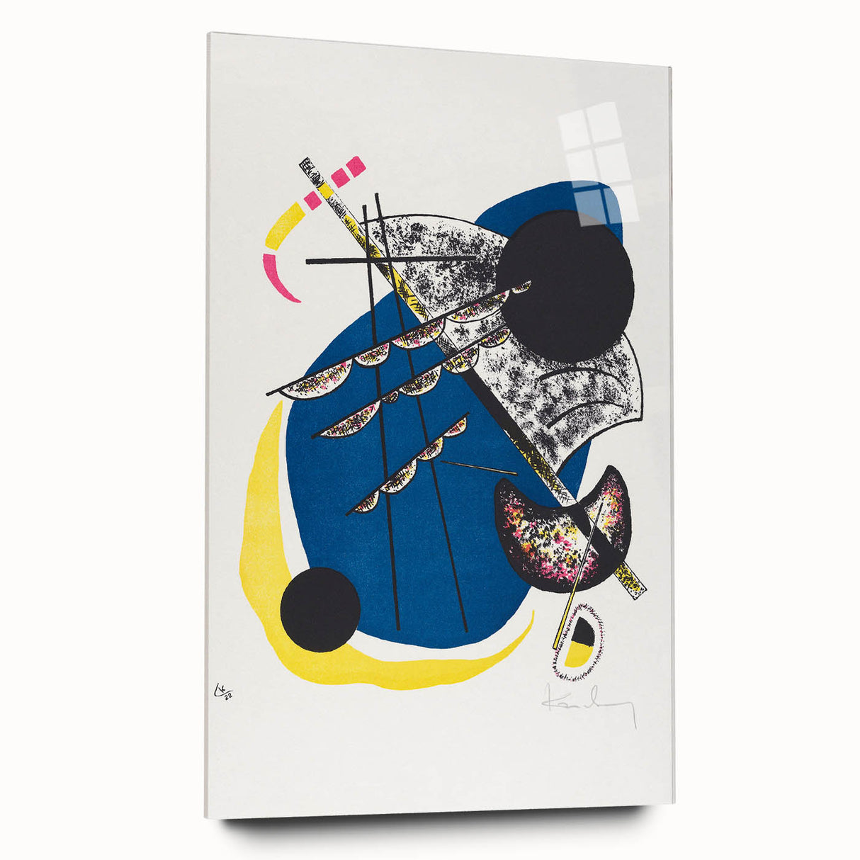 Vibrant Abstract Modern Art Print - Kleine Welten II by Wassily Kandinsky
