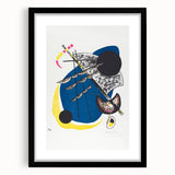Vibrant Abstract Modern Art Print - Kleine Welten II by Wassily Kandinsky