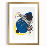 Vibrant Abstract Modern Art Print - Kleine Welten II by Wassily Kandinsky