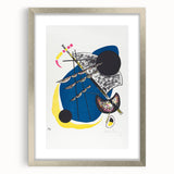Vibrant Abstract Modern Art Print - Kleine Welten II by Wassily Kandinsky