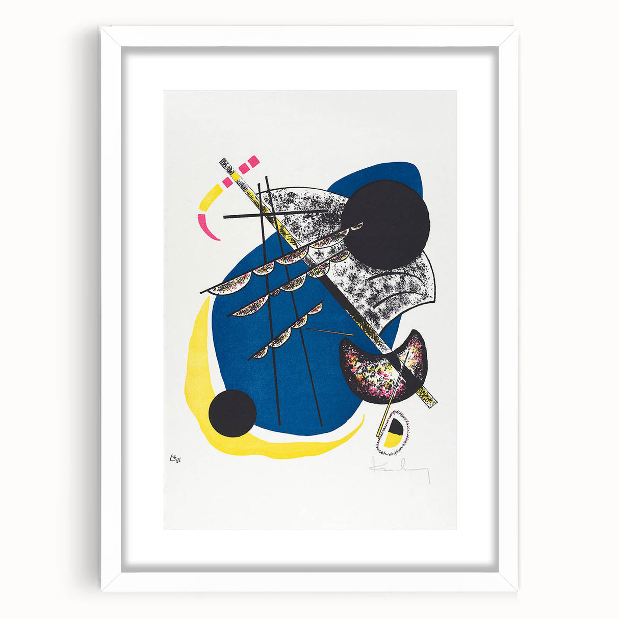 Vibrant Abstract Modern Art Print - Kleine Welten II by Wassily Kandinsky