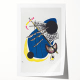 Vibrant Abstract Modern Art Print - Kleine Welten II by Wassily Kandinsky