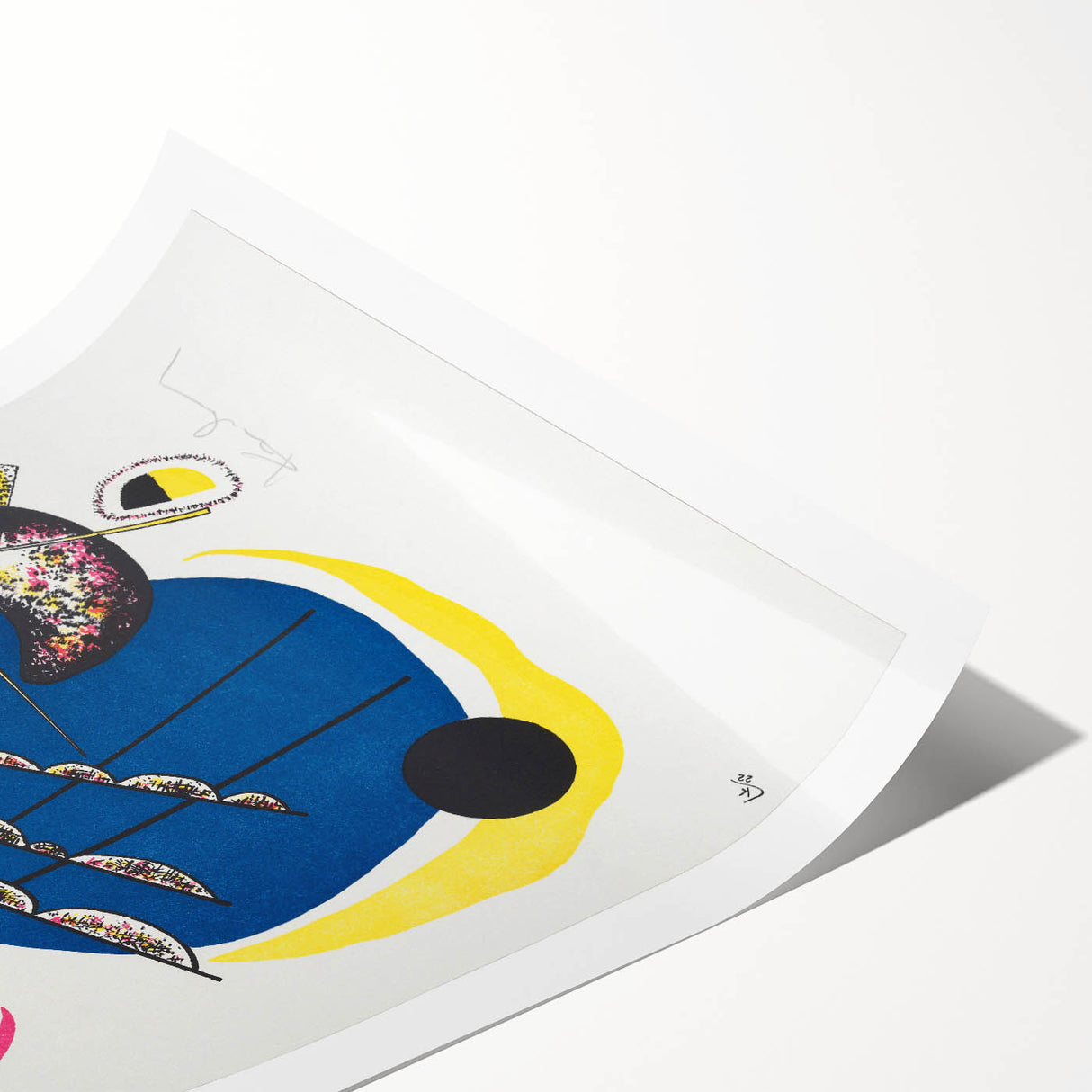 Vibrant Abstract Modern Art Print - Kleine Welten II by Wassily Kandinsky