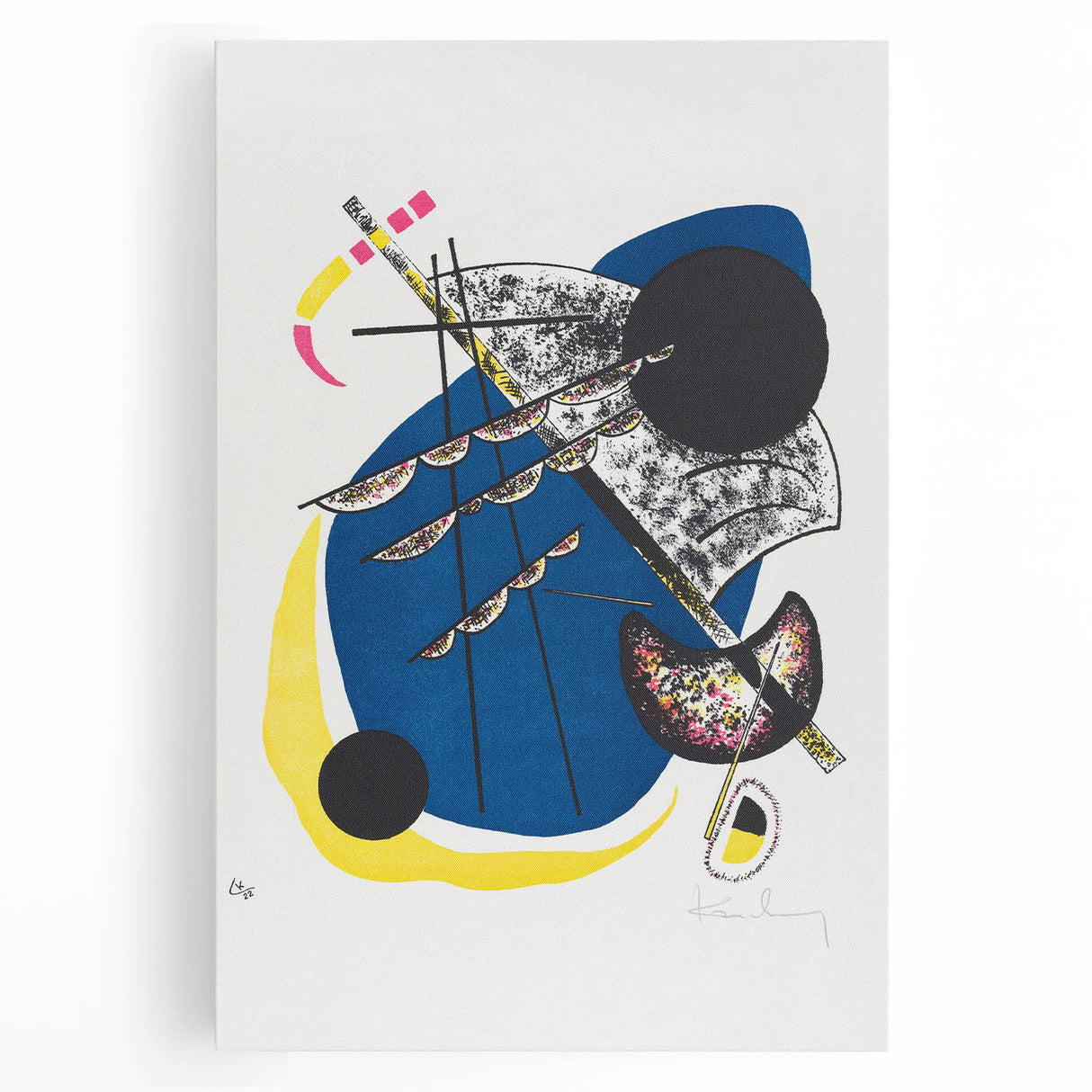 Vibrant Abstract Modern Art Print - Kleine Welten II by Wassily Kandinsky