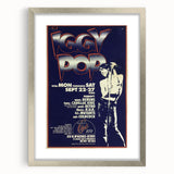 Iggy Pop Retro Wall Art – Vintage Detroit Concert 1980 Print