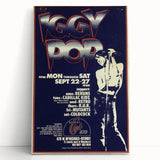 Iggy Pop Retro Wall Art – Vintage Detroit Concert 1980 Print
