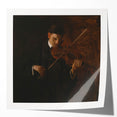 Realism Art Prints - The Violinist by Thomas Eakins Music Portrait Art