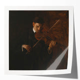 Realism Art Prints - The Violinist by Thomas Eakins Music Portrait Art