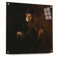 Realism Art Prints - The Violinist by Thomas Eakins Music Portrait Art