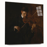 Realism Art Prints - The Violinist by Thomas Eakins Music Portrait Art