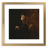 Realism Art Prints - The Violinist by Thomas Eakins Music Portrait Art