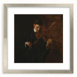 Realism Art Prints - The Violinist by Thomas Eakins Music Portrait Art
