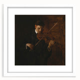 Realism Art Prints - The Violinist by Thomas Eakins Music Portrait Art