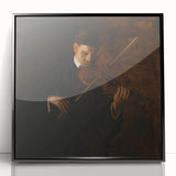 Realism Art Prints - The Violinist by Thomas Eakins Music Portrait Art