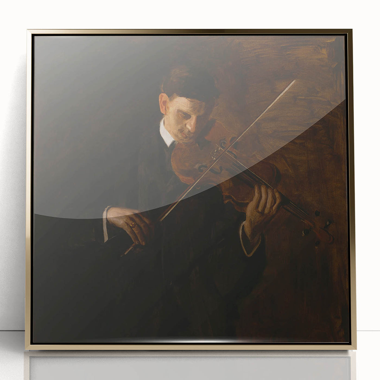 Realism Art Prints - The Violinist by Thomas Eakins Music Portrait Art