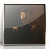Realism Art Prints - The Violinist by Thomas Eakins Music Portrait Art