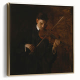 Realism Art Prints - The Violinist by Thomas Eakins Music Portrait Art