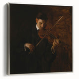 Realism Art Prints - The Violinist by Thomas Eakins Music Portrait Art