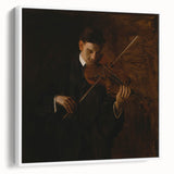 Realism Art Prints - The Violinist by Thomas Eakins Music Portrait Art