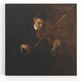 Realism Art Prints - The Violinist by Thomas Eakins Music Portrait Art