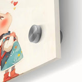 Playroom Wall Art – Whimsical Heart Balloon Illustration for Kids