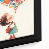 Playroom Wall Art – Whimsical Heart Balloon Illustration for Kids