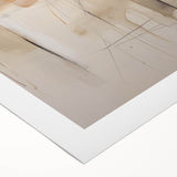 Contemporary Abstract Dining Room Art – Beige & Orange Wall Décor