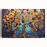 Abstract floral wall art on stretched canvas showcasing vibrant colors and intricate designs, perfect for modern home decor, adding elegance and creativity to any space.