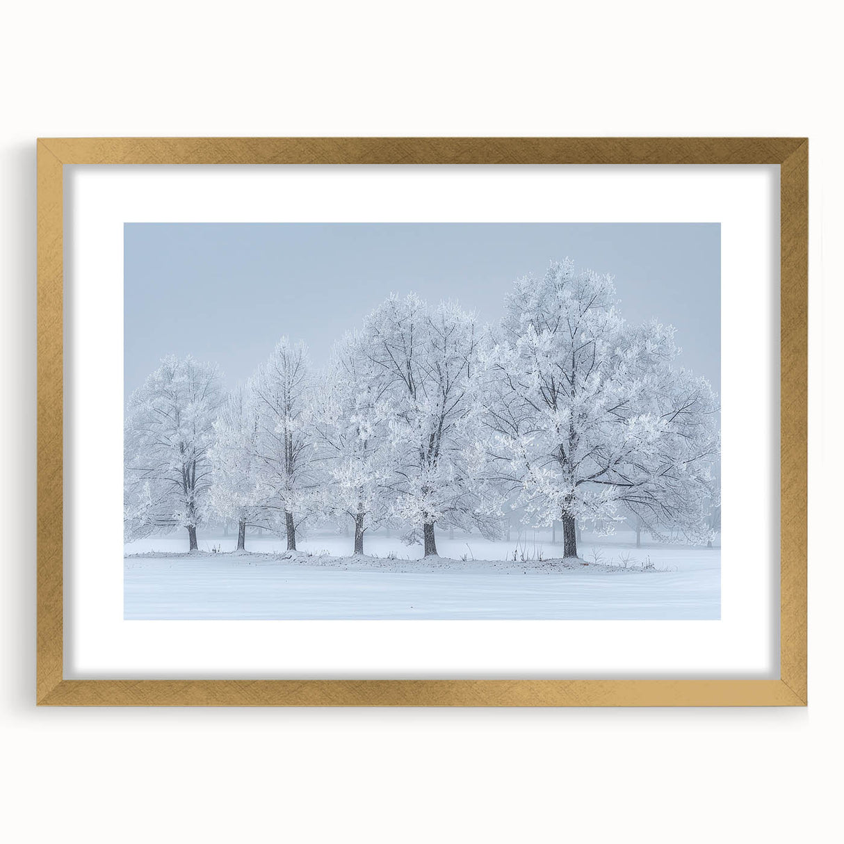 Abstract landscape wall art framed in gold with a white mat, showcasing vibrant colors and fluid shapes, ideal for modern home decor and artistic interiors.