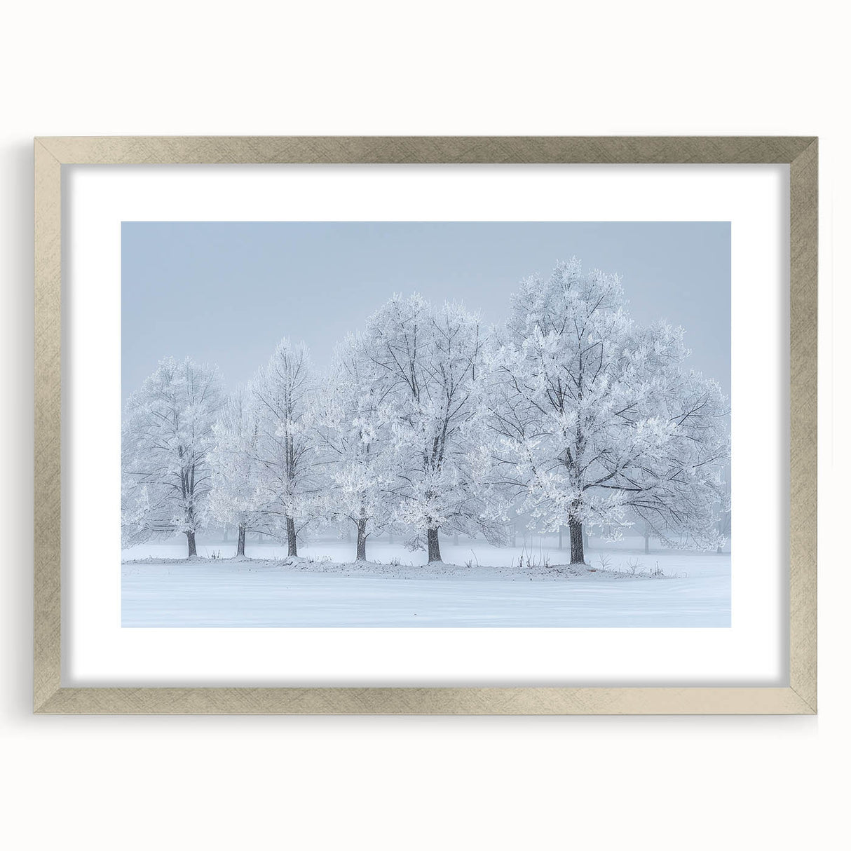 Abstract landscape wall art framed with a silver mat, showcasing vibrant colors and intricate patterns, ideal for modern home decor and artistic interiors.