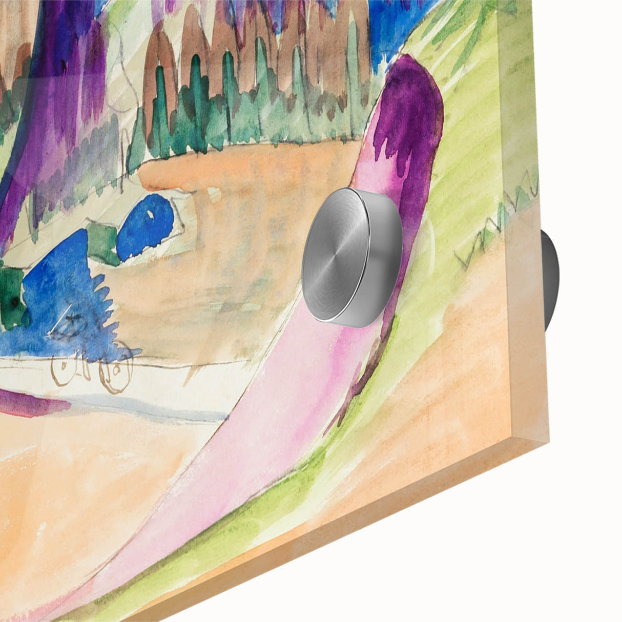 Expressionist Mountain Landscape Wall Art - Abstract Expressionism Print