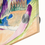 Expressionist Mountain Landscape Wall Art - Abstract Expressionism Print