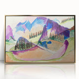 Expressionist Mountain Landscape Wall Art - Abstract Expressionism Print