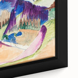 Expressionist Mountain Landscape Wall Art - Abstract Expressionism Print