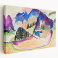 Expressionist Mountain Landscape Wall Art - Abstract Expressionism Print
