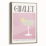 Framed canvas featuring a vintage poster of a black and gold landscape painting, ideal for bedroom wall art.