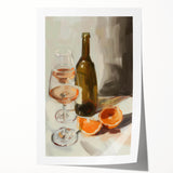 Rolled print of assorted fruits in vibrant colors, ideal for art wall dining room or kitchen decor.