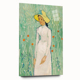 Impressionist Art Print - Girl in White by Vincent van Gogh - Van Gogh Wall Art