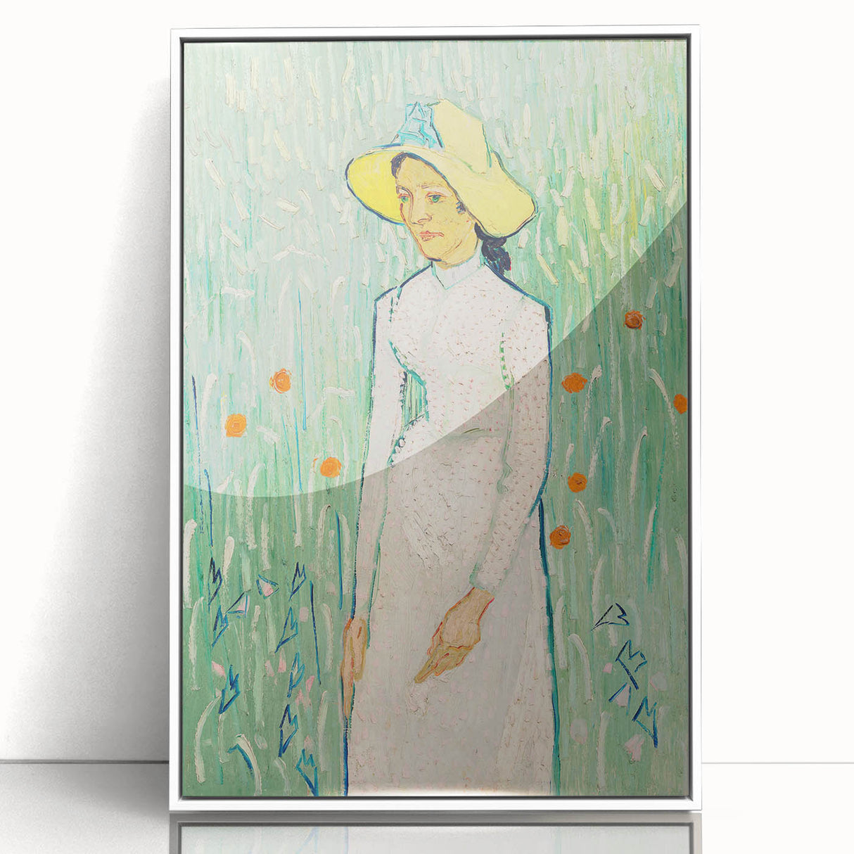 Impressionist Art Print - Girl in White by Vincent van Gogh - Van Gogh Wall Art