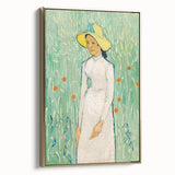 Impressionist Art Print - Girl in White by Vincent van Gogh - Van Gogh Wall Art