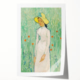Impressionist Art Print - Girl in White by Vincent van Gogh - Van Gogh Wall Art