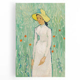 Impressionist Art Print - Girl in White by Vincent van Gogh - Van Gogh Wall Art