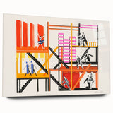 Theater Maquettes - Bold Abstract Modern Wall Art in Vibrant Colors
