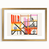 Theater Maquettes - Bold Abstract Modern Wall Art in Vibrant Colors