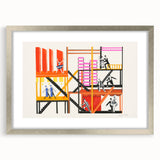 Theater Maquettes - Bold Abstract Modern Wall Art in Vibrant Colors