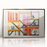 Theater Maquettes - Bold Abstract Modern Wall Art in Vibrant Colors